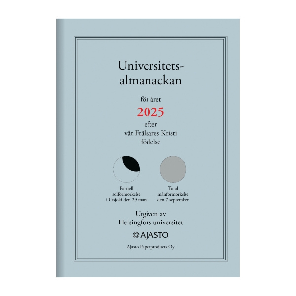 Ajasto Yliopiston almanakka 2023 ruotsinkielinen 105 x 148mm
